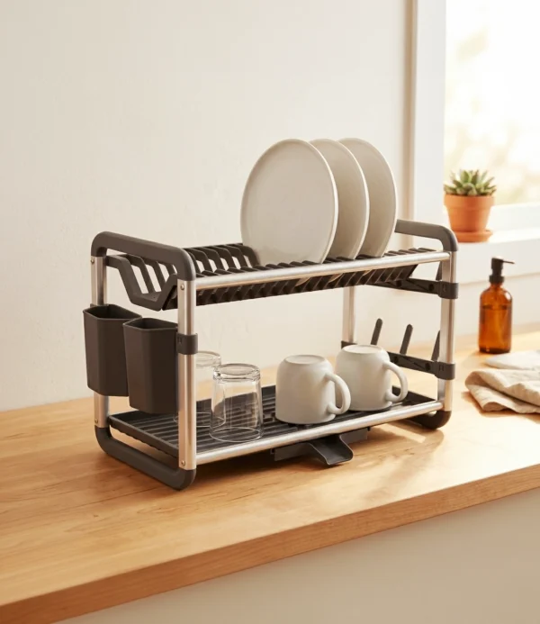 Escurridor Tony de Aluminio 2 pisos haus up