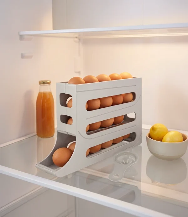 Huevera dispensadora de huevos blanco