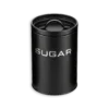 Lata negra azúcar