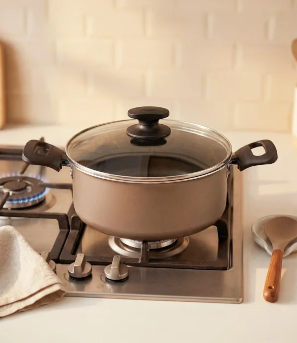 Olla Loreto 20cm con Asas Teflón Tramontina