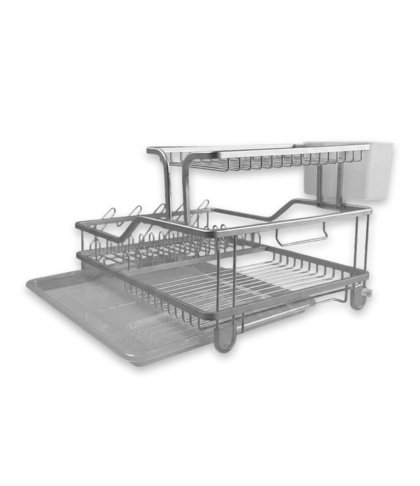 Escurridor de platos Eric multifunción haus up Gris