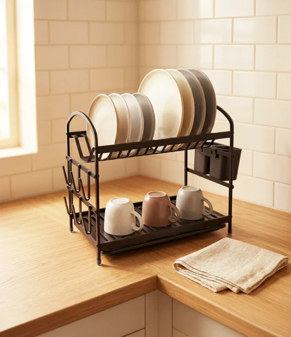 Escurridor platos Sammy negro haus up