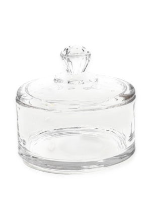 Bombonera vidrio baja simple