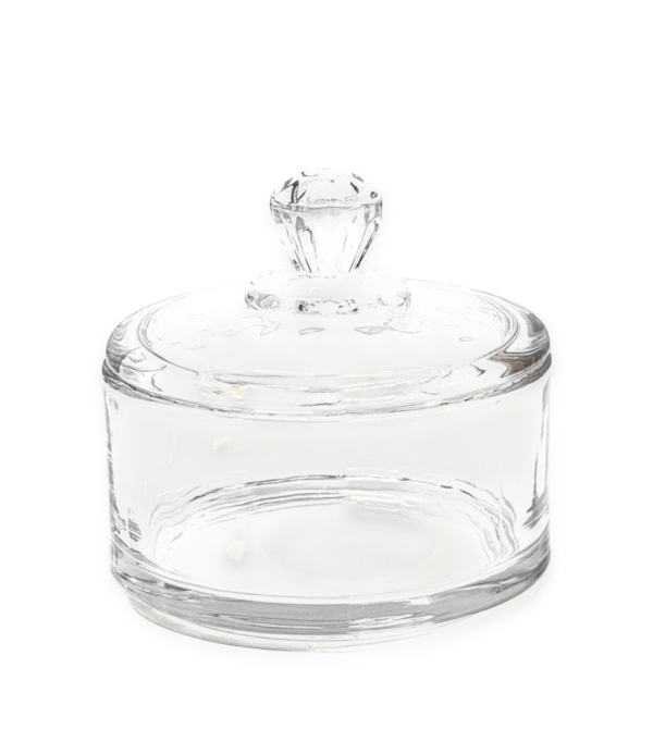 Bombonera vidrio baja simple