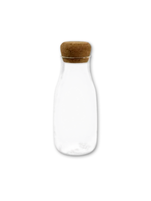 Botella con tapa de corcho mediana