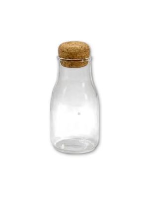 Botella con tapa de corcho chica