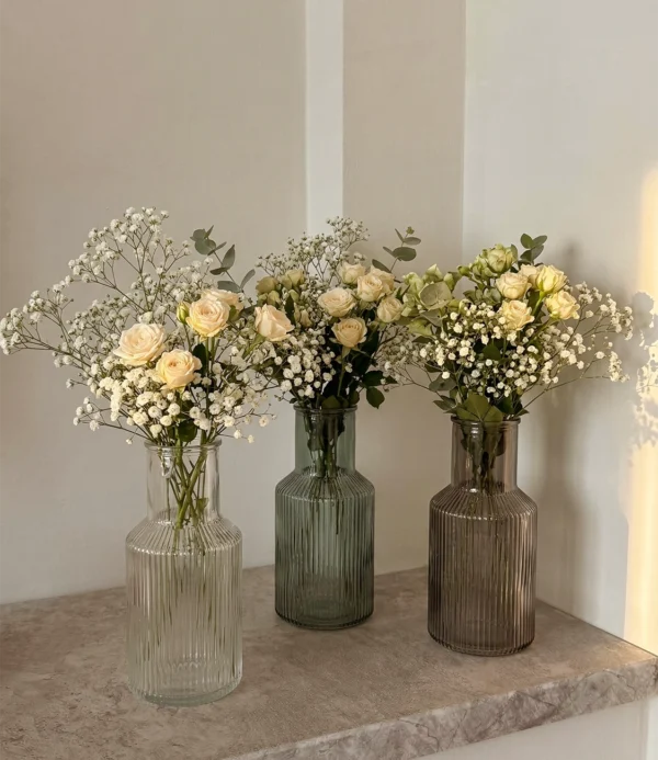 Botella de agua/florero blanco Mister Kook