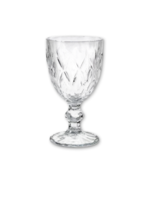 Copa Agua Cristales Blanca Decormesa