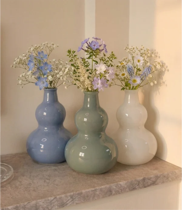 Florero silueta aqua Mister Kook