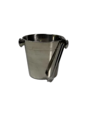 Hielera de acero con pinzas