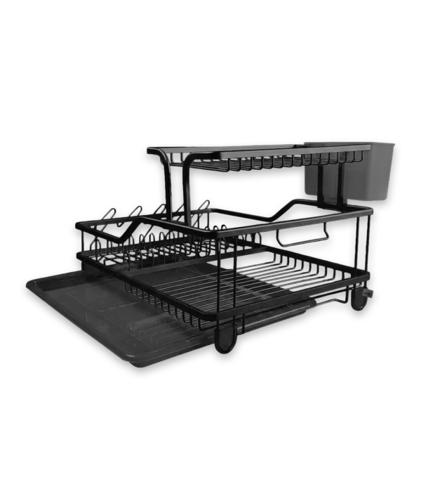 Escurridor de platos Eric multifunción haus up Negro