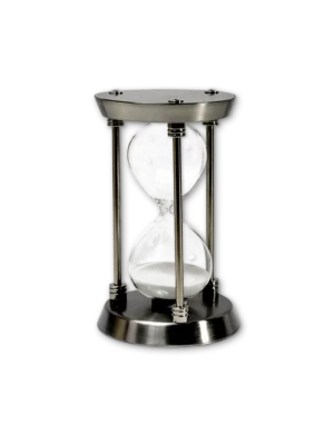 Reloj de arena blanca