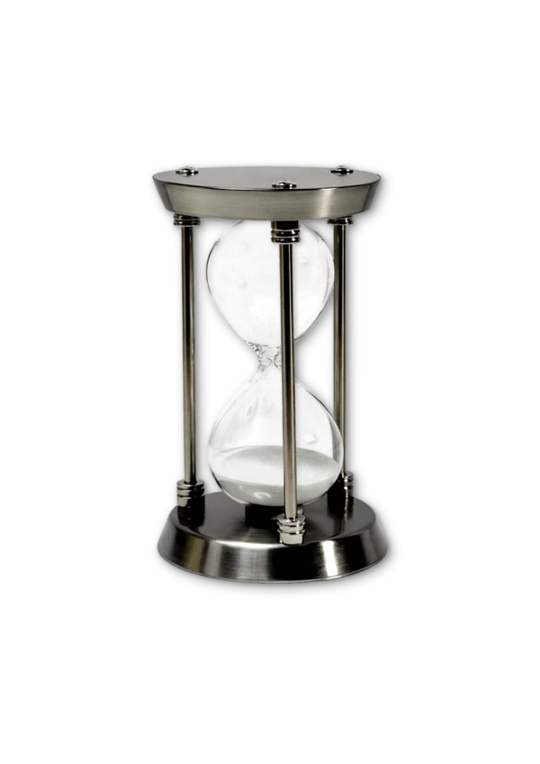 Reloj de arena blanca