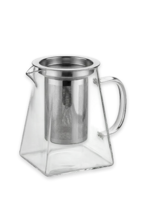 Tetera vidrio piramidal con filtro chapin 750 ml