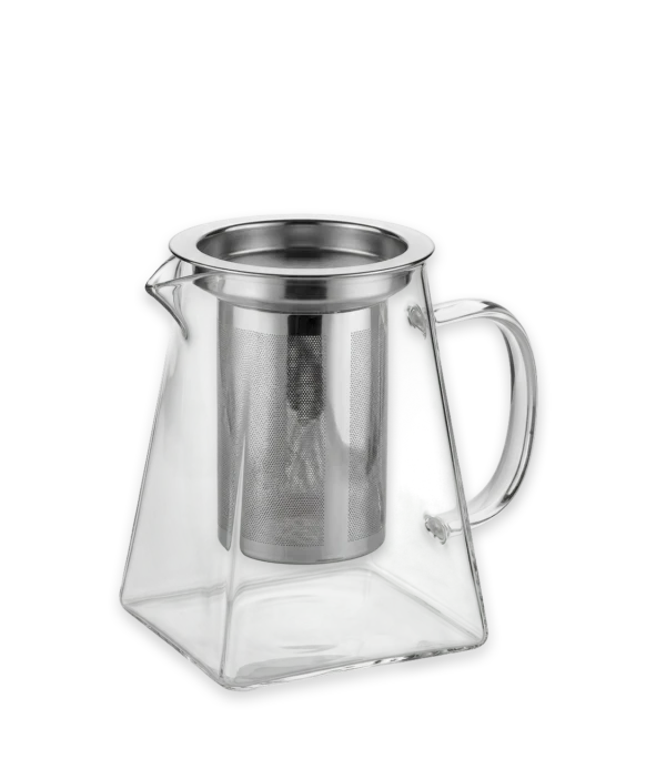 Tetera vidrio piramidal con filtro chapin 750 ml