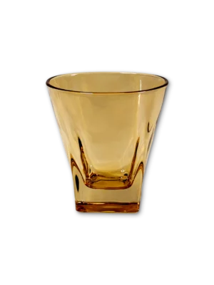 Vaso Ámbar Boca Ancha