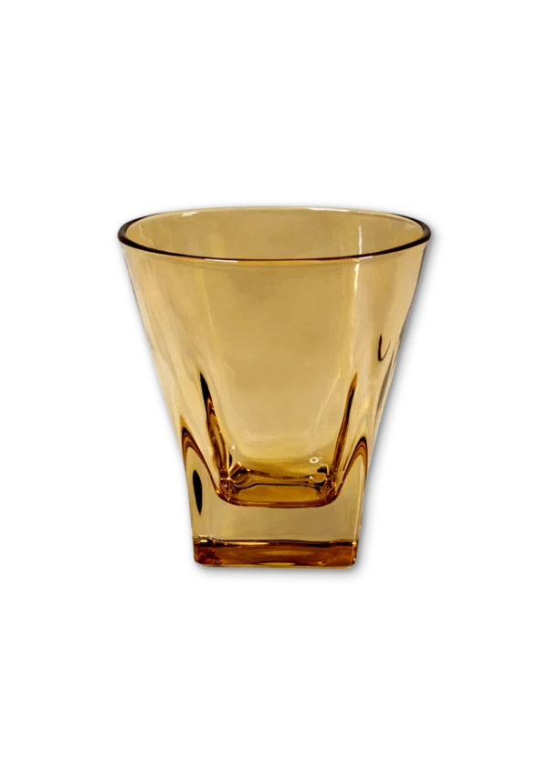 Vaso Ámbar Boca Ancha