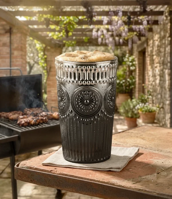 Vaso Filigrana Oscuro Decormesa