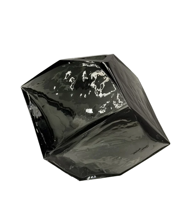 Florero Cubo negro