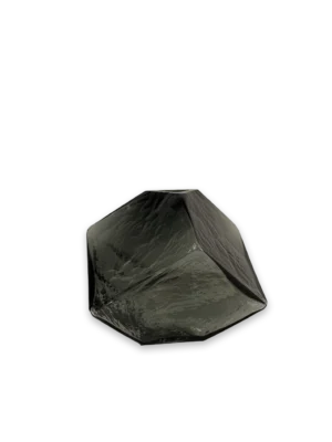 Florero cubo negro chico