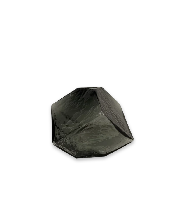 Florero cubo negro chico