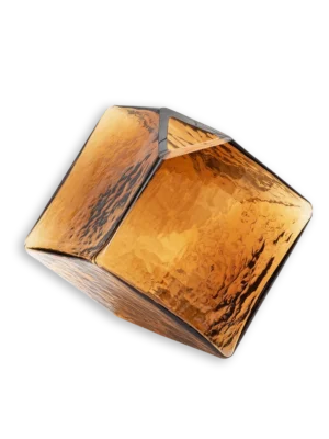 Florero Cubo marrón