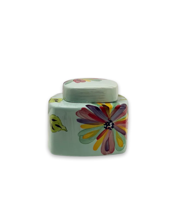 Frasco porcelana flores grande Mister Kook