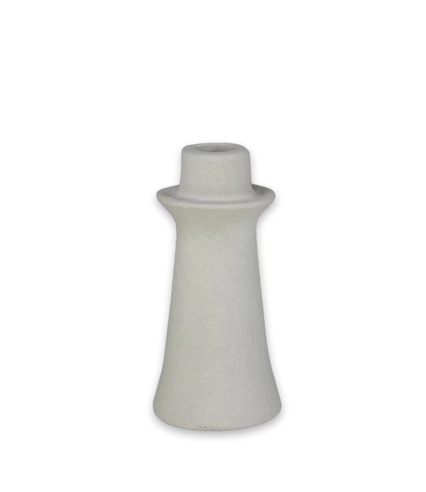 Porta vela visón blanco Mister Kook