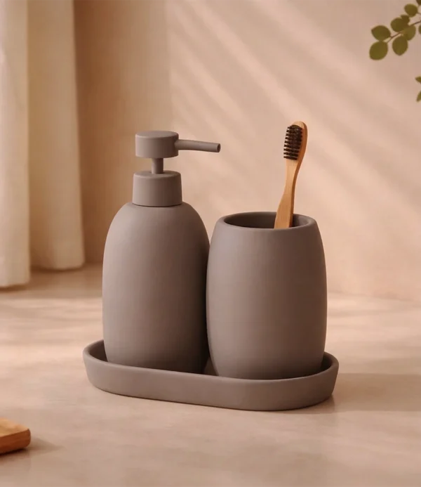 Set de baño amsterdam haus up gris