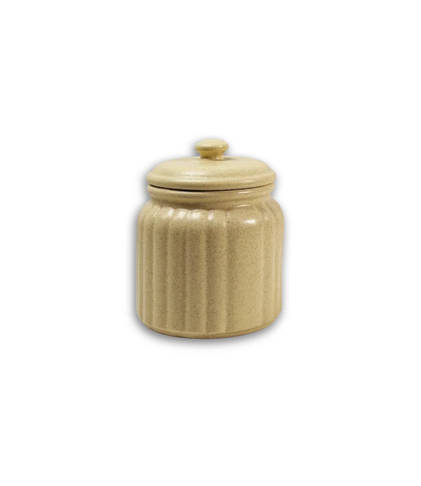 Tarro onda arena ceramica chico