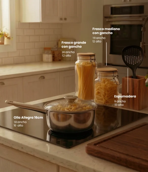 Frasco Tapa de Madera con Gancho Grande