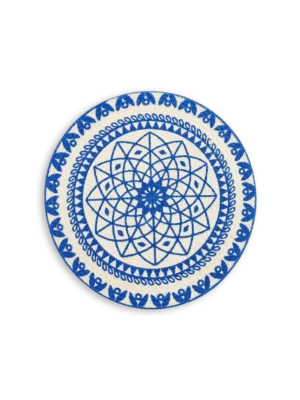 Individuales Algodón Mandala azul