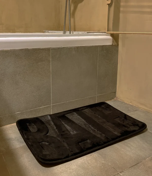 Tapete para baño negro bath