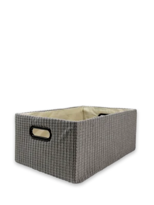 Canasto organizador gris oscuro grande