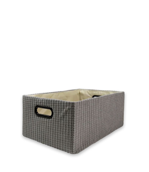 Canasto organizador gris oscuro grande