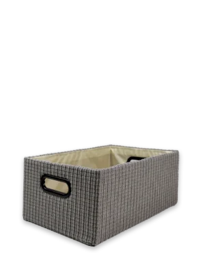 Canasto organizador gris oscuro mediano