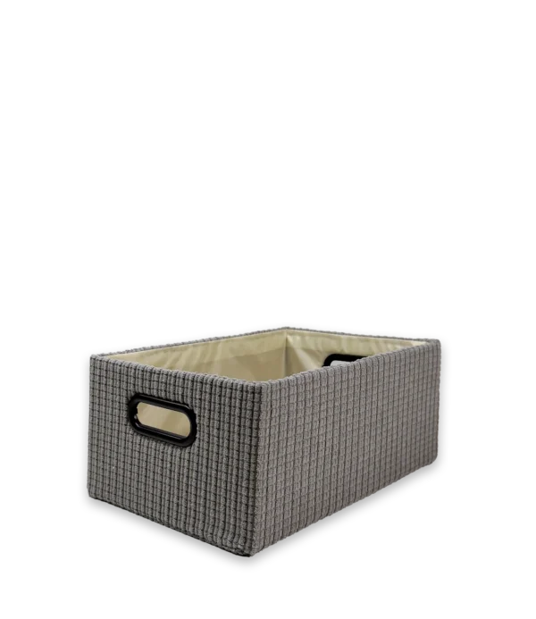 Canasto organizador gris oscuro mediano