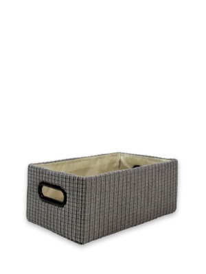 Canasto organizador gris oscuro chico