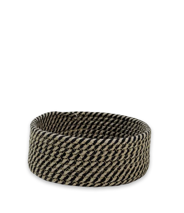 Canasto organizador redondo algodón mediano