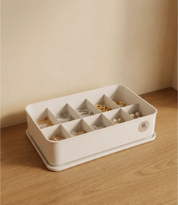 Organizador con tapa y 10 divisiones Plásticos Cerri