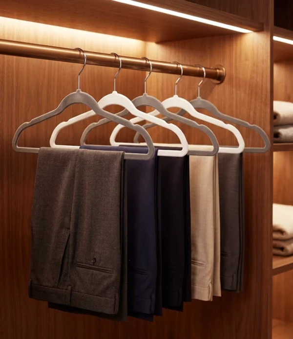 Percha household hanger fashion design gris 5 unidades