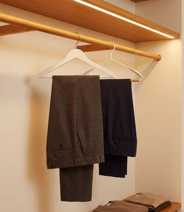 Perchas madera blanca Wooden set x3