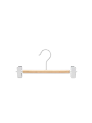 Perchas nórdicas con ganchos set x3 wooden blanco