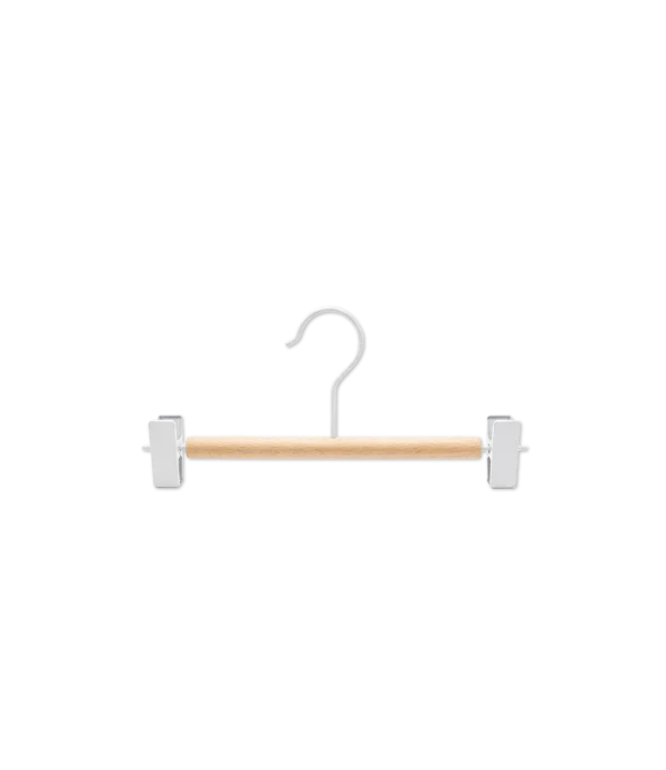 Perchas nórdicas con ganchos set x3 wooden blanco