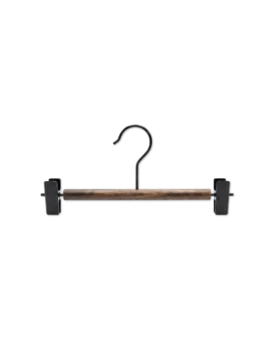 Perchas nórdicas con ganchos set x3 wooden negro