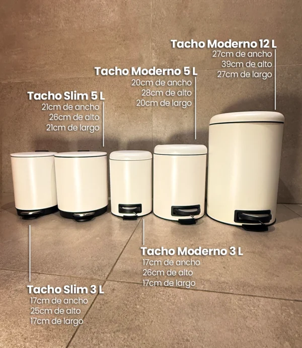 Tacho Moderno 3L blanco haus up