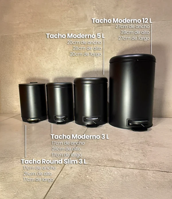 Tacho Moderno 3L negro haus up