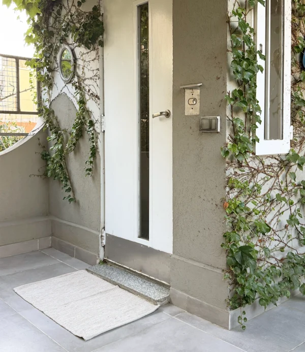 Alfombra algodón rústico beige