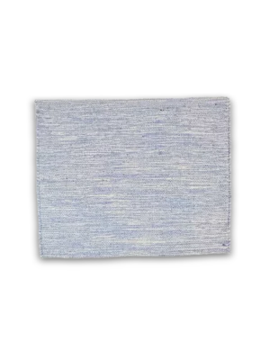 Alfombra algodón rústico celeste