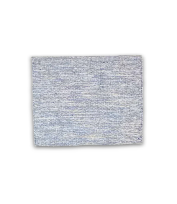 Alfombra algodón rústico celeste